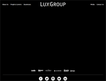Tablet Screenshot of luxgroup.com